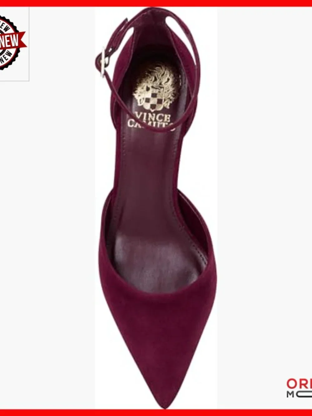 Suede Point Toe Pumps with Ankle Strap, 2.75 Inch Heel